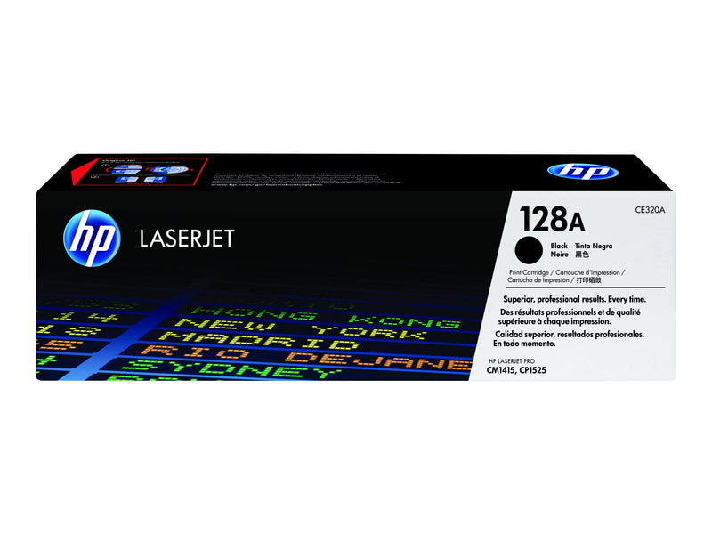 HP 128A - Negro - original - LaserJet - cartucho de tóner (CE320A) - para Color LaserJet Pro CP1525n, CP1525nw; LaserJet Pro CM1415fn, CM1415fnw-2