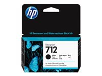 HP 712 - 38 ml - negro - original - DesignJet - cartucho de tinta - para DesignJet Studio, T210, T230, T250, T630, T650