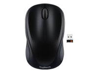 Logitech M317 - Ratón - óptico - inalámbrico - 2.4 GHz - receptor inalámbrico USB - negro