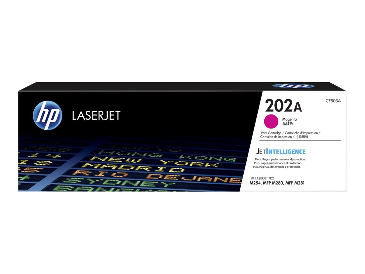 HP 202A - Magenta - original - LaserJet - cartucho de tóner (CF503A) - para Color LaserJet Pro M254dw, M254nw, MFP M280nw, MFP M281cdw, MFP M281fdn, MFP M281fdw-1