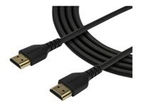 StarTech.com Cable de 2m HDMI de Alta Velocidad con Ethernet Premium - de 4K a 60Hz - de Servicio Pesado - Premium HDMI 2.0 (RDHMM2MP) - Velocidad alta Premium - cable HDMI con Ethernet - HDMI macho a HDMI macho - 2 m - negro - para P/N: TB3DKM2HDL-8