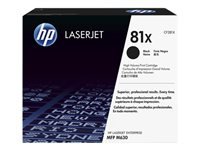 HP 81X - Alto rendimiento - negro - original - LaserJet - cartucho de tóner (CF281X) - para LaserJet M605; LaserJet Enterprise M605, M632, MFP M630; LaserJet Enterprise Flow MFP M630