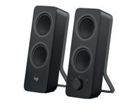 Logitech Z207 Bluetooth Computer Speakers - Altavoces - para PC - canal 2.0 - inalámbrico - Bluetooth - 5 vatios (Total) - negro