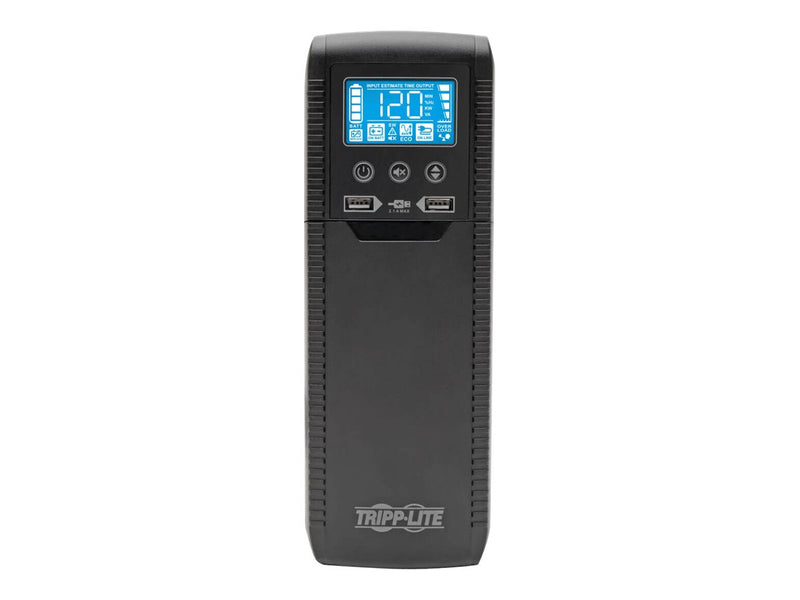 Eaton Tripp Lite Series 1000VA UPS Eco Green Battery Back Up AVR 120V USB Line Interactive - UPS - CA 120 V - 600 vatios - 1000 VA - 1 fase - USB - conectores de salida: 8-5