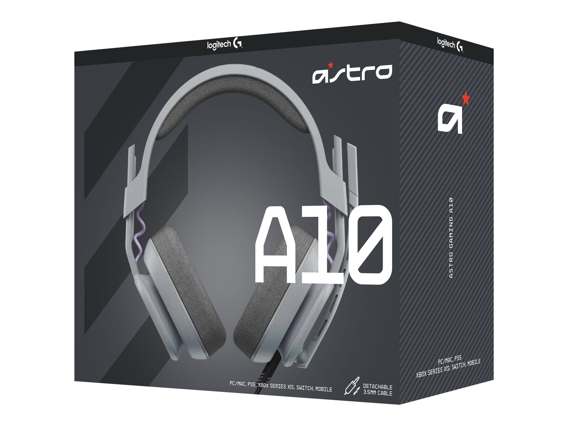ASTRO Gaming A10 Gen 2 - Auricular - tamaño completo - cableado - gris
