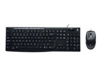Logitech Media Combo MK200 - Juego de teclado y ratón - USB-3