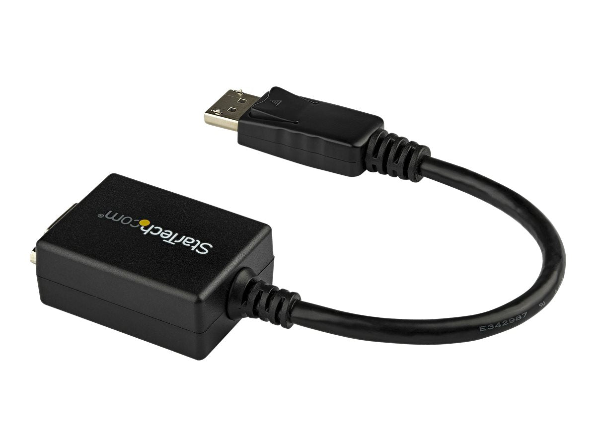 StarTech.com Adaptador Conversor de Vídeo DisplayPort DP a VGA - Cable Convertidor Activo - Hembra VGA - Macho DP - Hasta 1920x1200 - Adaptador de pantalla - DisplayPort (M) a HD-15 (VGA) (H) - 27.94 cm - trabado - negro - para P/N: DK30C2DAGPD, MST14DP12