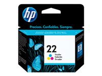 HP 22 - 5 ml - color (cian, magenta, amarillo) - original - cartucho de tinta - para Deskjet F2185, F2187, F2210, F2235, F2240, F2275, F2280, F2290, F375, F4175, F4190, F4194