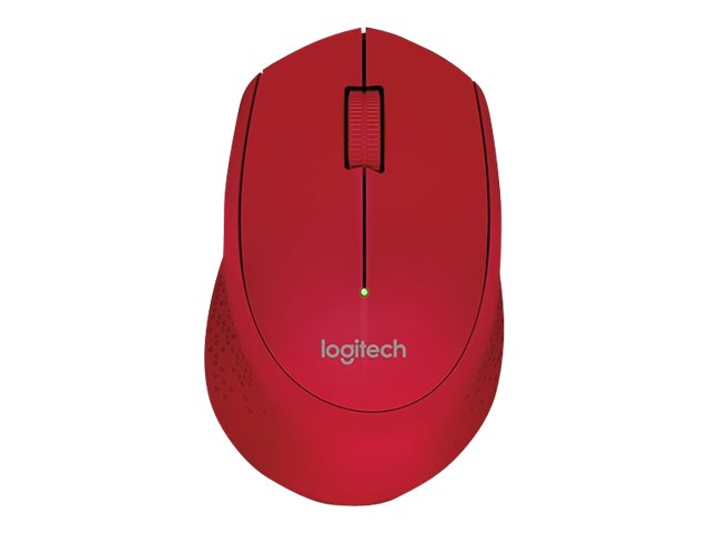Logitech M280 - Ratón - diestro - óptico - 3 botones - inalámbrico - 2.4 GHz - receptor inalámbrico USB - rojo