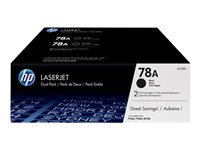 HP 78A - Paquete de 2 - negro - original - LaserJet - cartucho de tóner (CE278AD) - para LaserJet Pro M1536dnf, P1566, P1606DN-4