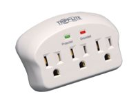 Eaton Tripp Lite Series Surge Protector Wallmount Direct Plug In 3 Outlet 660 Joules - Protector contra sobretensiones - 15 A - CA 120 V - 1875 vatios - conectores de salida: 3 - gris