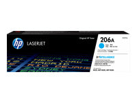 HP 206A - Cián - original - LaserJet - cartucho de tóner (W2111A) - para Color LaserJet Pro M255, M283, MFP M282, MFP M283