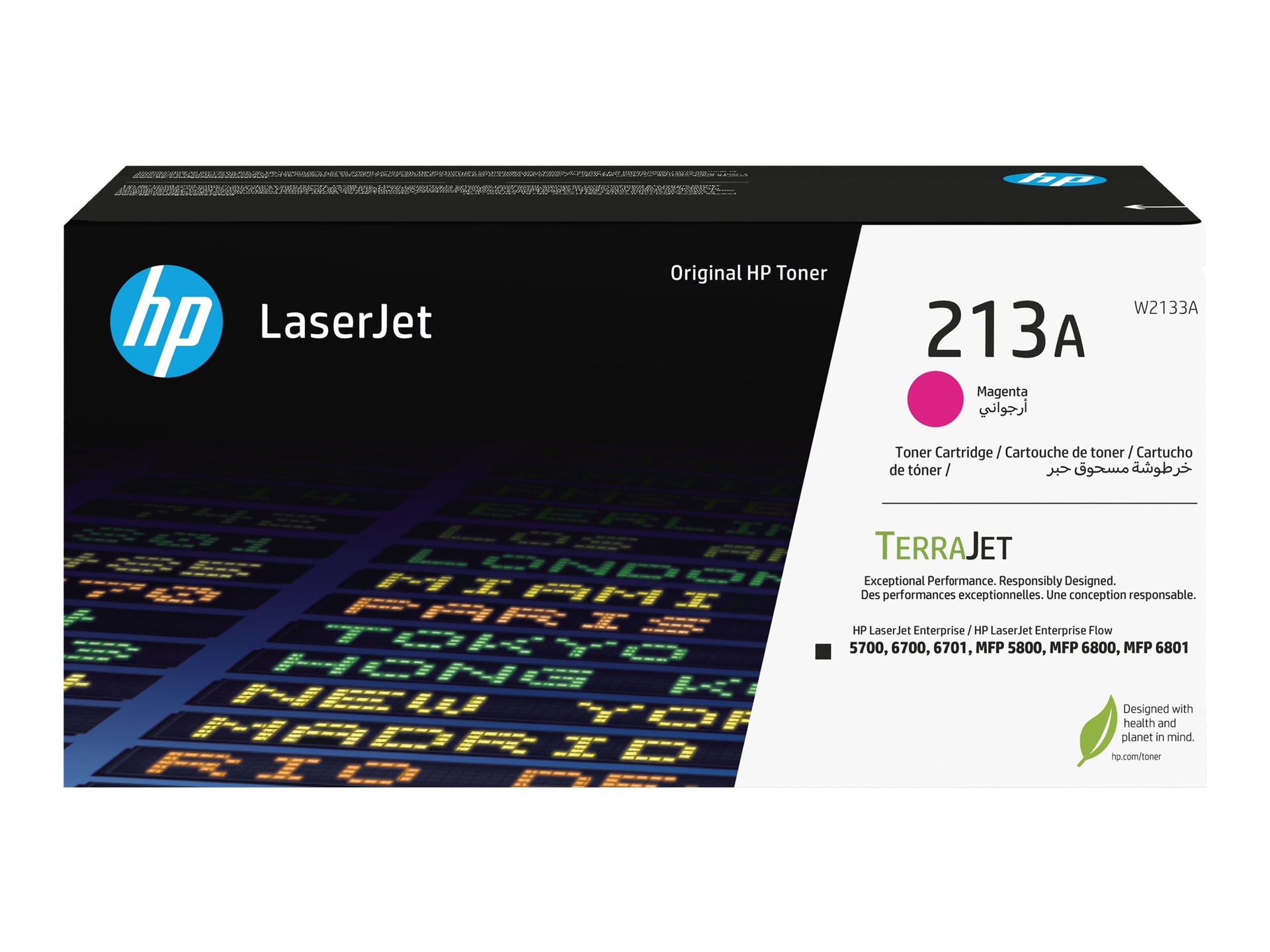 HP 213A - Magenta - original - LaserJet - cartucho de tóner (W2133A) - para Color LaserJet Enterprise 5700dn, 6700dn, MFP 5800dn, MFP 6800dn