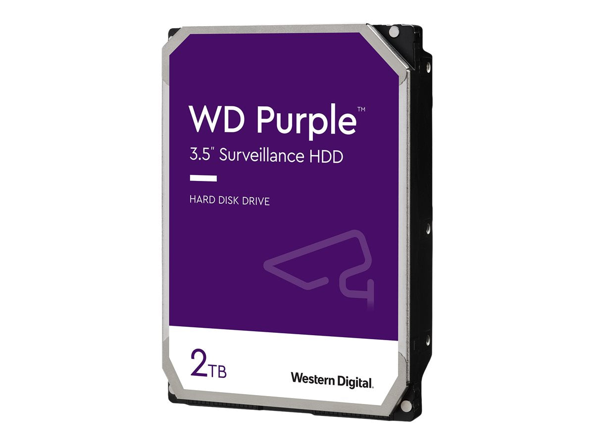WD Purple Surveillance WD23PURZ - Disco duro - 2 TB - interno - 3.5" - SATA 6Gb/s - búfer: 64 MB