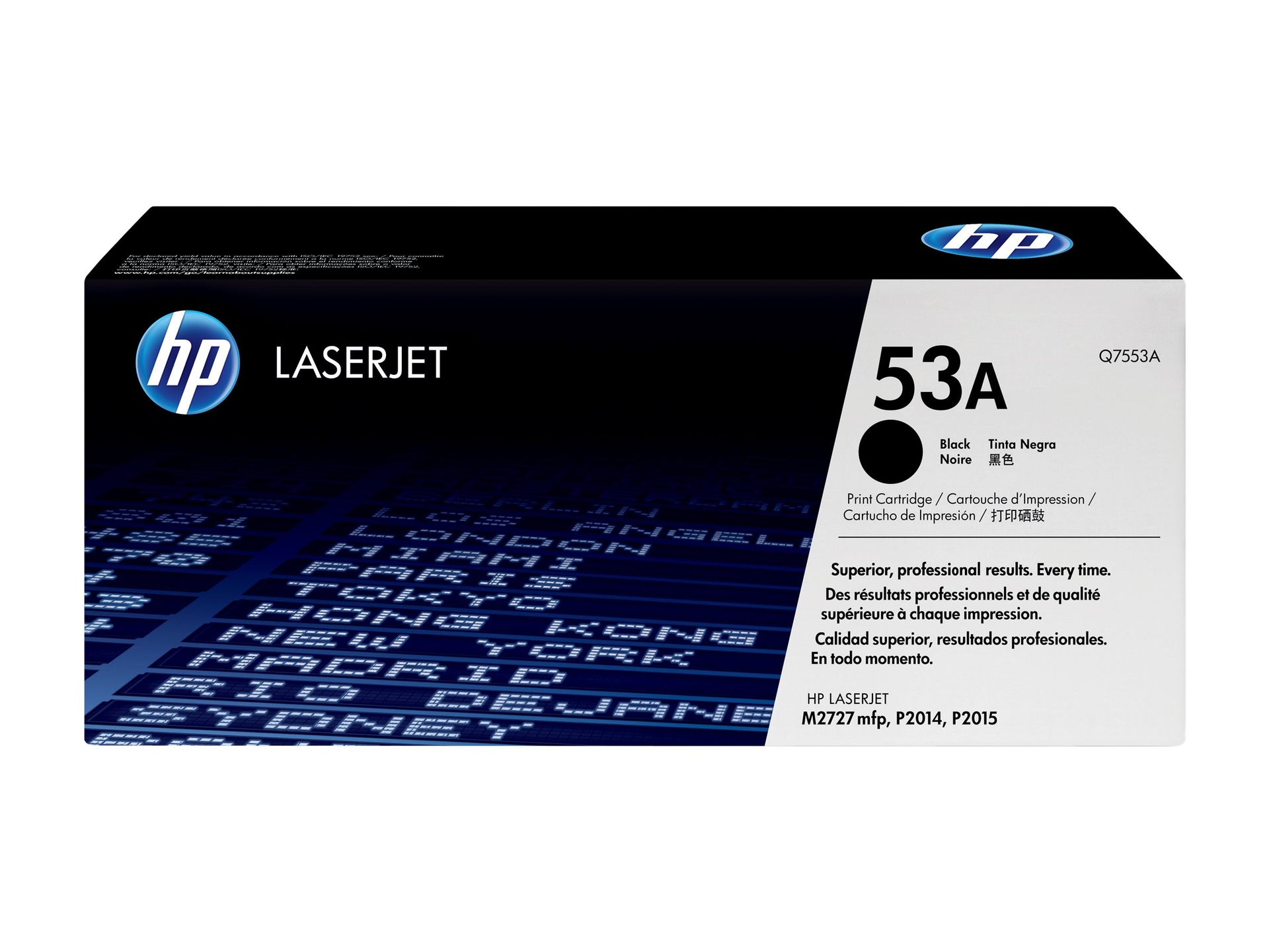 HP 53A - Negro - original - LaserJet - cartucho de tóner (Q7553A) - para LaserJet M2727nf MFP, M2727nfs MFP, P2014, P2014n, P2015, P2015d, P2015dn, P2015n, P2015x