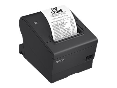 Epson OmniLink TM-T88VII - Impresora de recibos - línea térmica - Rollo (7,95 cm) - 180 ppp - hasta 500 mm/segundo - USB, LAN - cortador - negro-1