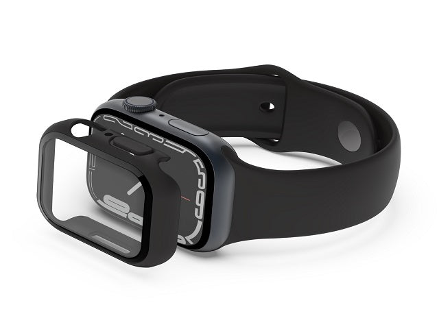 Belkin SCREENFORCE TemperedCurve - Amortiguador para reloj inteligente - 2 en 1 - policarbonato, cristal templado (9H) - negro