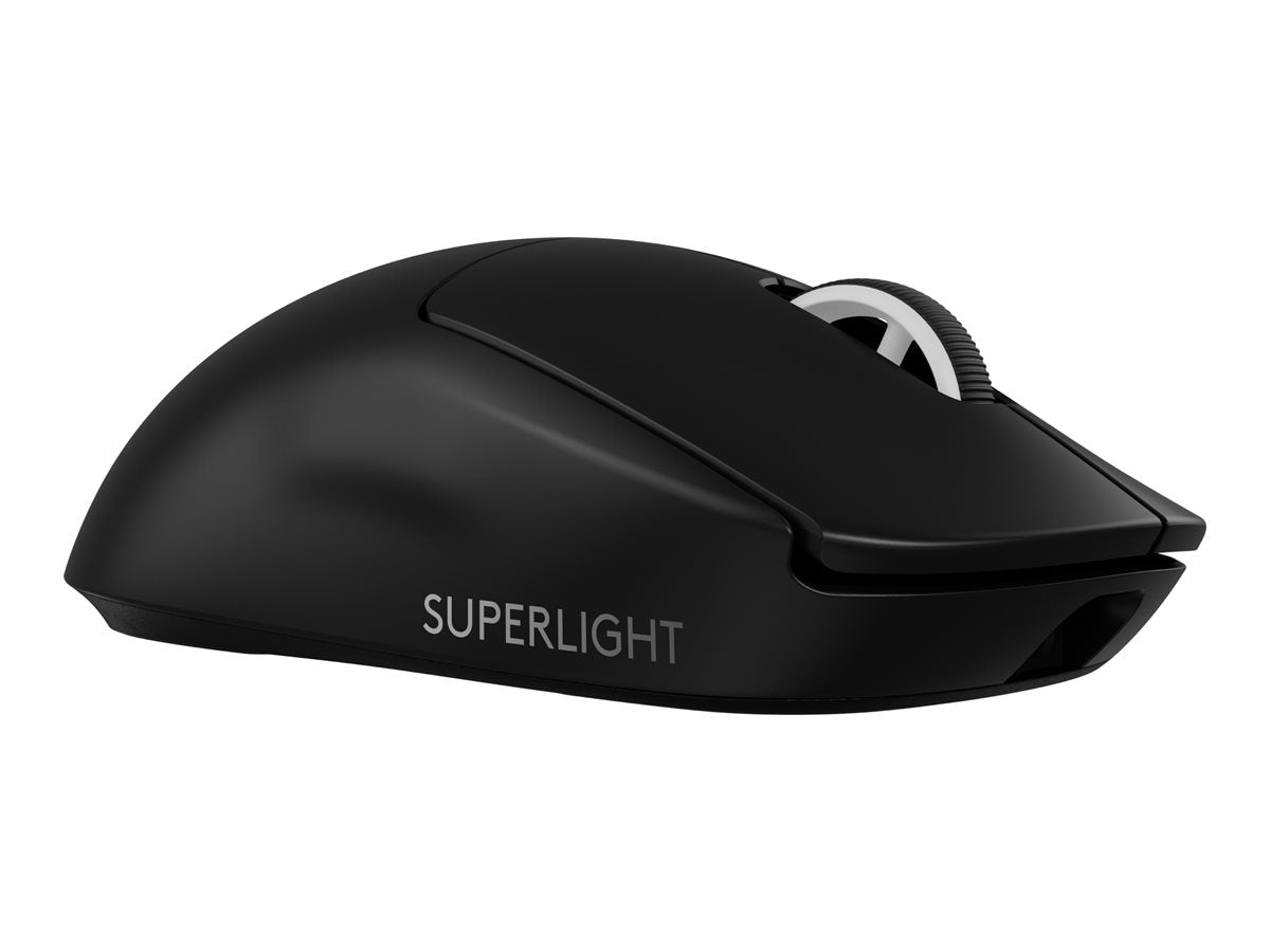 Logitech G PRO X SUPERLIGHT 2 LIGHTSPEED Wireless Gaming Mouse, Black - Ratón - gaming - óptico - 5 botones - inalámbrico - 2.4 GHz - receptor USB de Logitech LIGHTSPEED - negro