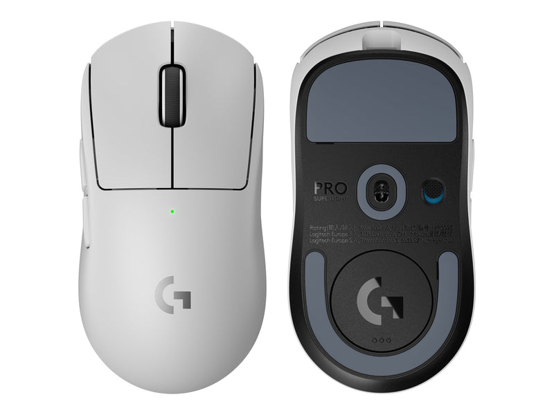Logitech G PRO X SUPERLIGHT 2 LIGHTSPEED Wireless Gaming Mouse, White - Ratón - gaming - óptico - 5 botones - inalámbrico - 2.4 GHz - receptor USB de Logitech LIGHTSPEED - blanco-4