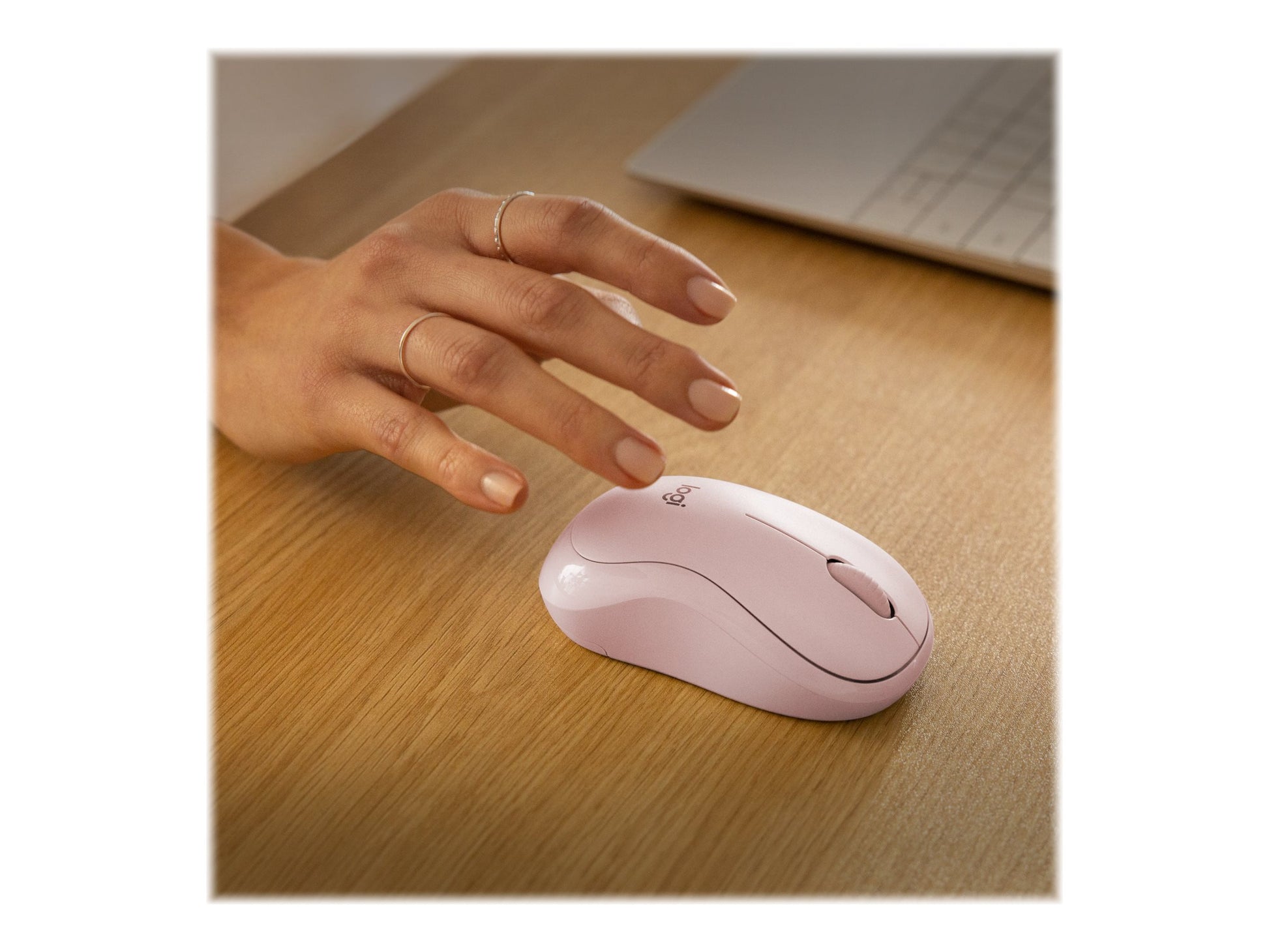 Logitech M240 Silent Bluetooth Mouse, Compact, Portable, Smooth Tracking, Rose - Ratón - 3 botones - inalámbrico - Bluetooth - rosa-4