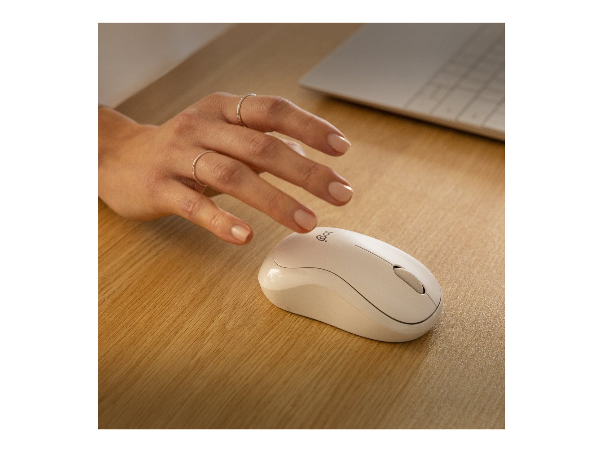 Logitech M240 Silent Bluetooth Mouse, Compact, Portable, Smooth Tracking, Off-white - Ratón - 3 botones - inalámbrico - Bluetooth - blanco hueso-4