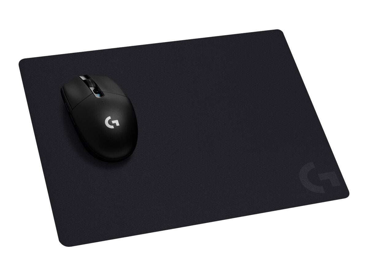 Logitech G G240 Cloth Gaming Mouse Pad, Optimized for Gaming Sensors, Moderate Surface Friction, Non-Slip Mouse Mat, Mac and PC Gaming Accessories, 340 x 280 x 1 mm; - Alfombrilla de ratón - negro