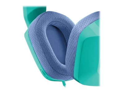 Logitech G G335 Wired Gaming Headset - Auricular - tamaño completo - cableado - conector de 3,5 mm - menta - certificado Discord