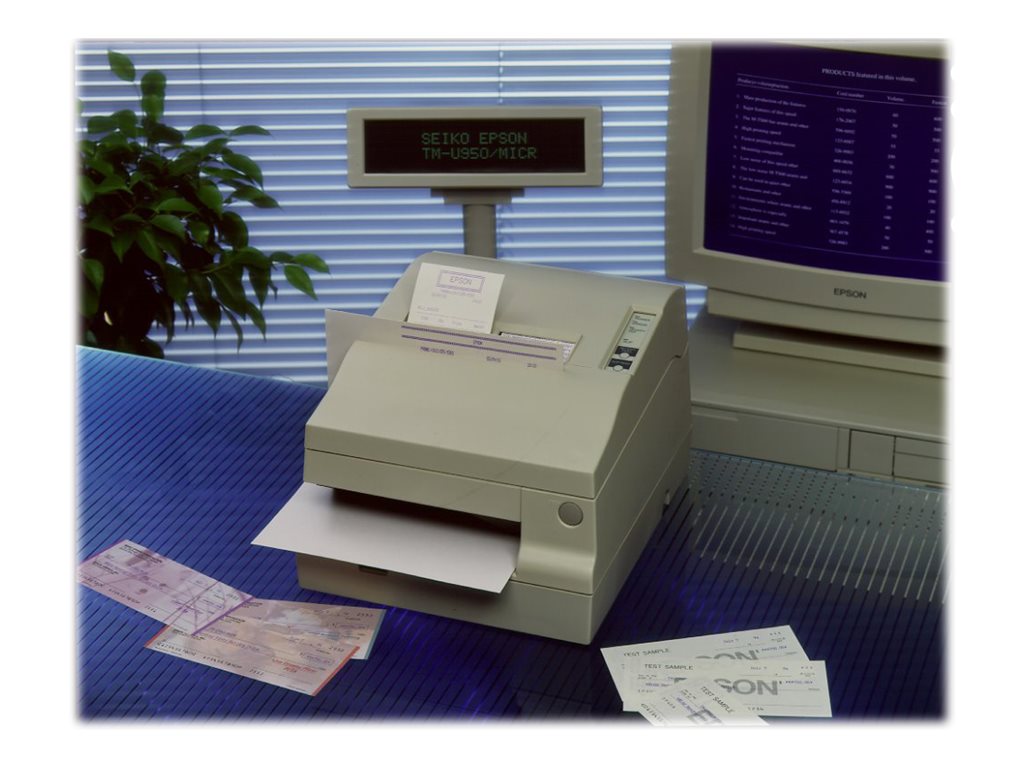Epson TM U950 - Impresora de recibos - matriz de puntos - A4 - 16,7 cpp - 9 espiga - hasta 311 caracteres/segundo - serial - blanco frío-3