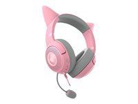 Razer Kraken Kitty V2 - Auricular - tamaño completo - cableado - USB - aislamiento de ruido - cuarzo-3