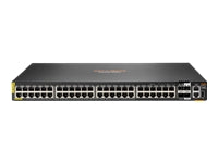 HPE Aruba 6200M 48G Class4 PoE 4SFP+ Switch - Conmutador - Distancia máx. de apilamiento de 10 km - L3 - Gestionado - 48 x 10/100/1000 (PoE+) + 4 x SFP+ de 1 Gigabit/10 Gigabits (enlace ascendente/apilamiento) - flujo de aire de delante hacia el lado - mo-2