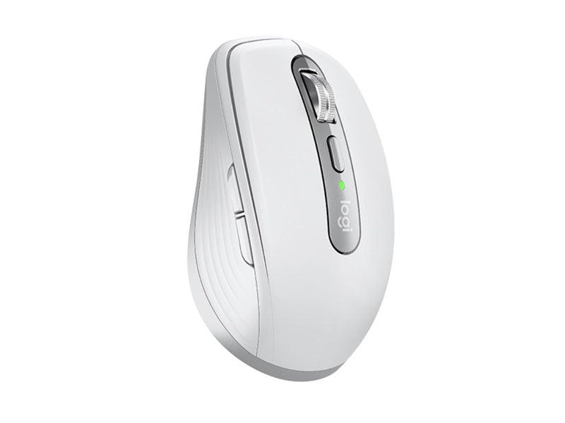 Logitech MX Anywhere 3S - Ratón - óptico - 6 botones - inalámbrico - Bluetooth - receptor de USB Logitech Logi Bolt - gris pálido