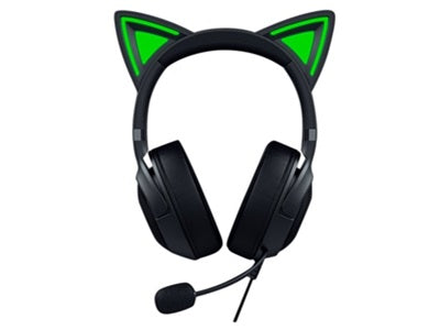 Razer Kraken Kitty V2 - Auricular - tamaño completo - cableado - USB - aislamiento de ruido - negro