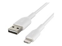 Belkin BoostCharge - Cable Lightning - Lightning macho a USB macho - 2 m - blanco-1