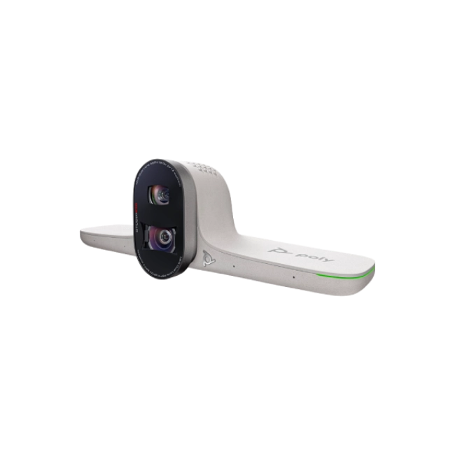 Poly Studio E70 - Cámera de conferencias - color - 2 de 20 MP - 3840 x 2160 - 4K, 2160p - LAN - USB-C - CC 12 V / PoE