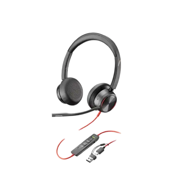 Poly Blackwire - 8225 - Headset - Stereo USB-C Headset +USB-C/A-1