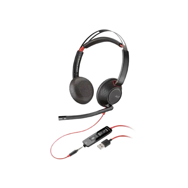 Poly Blackwire - 3325 - Headset - Wired - +3.5mm Plug +USB-C/A Adapter