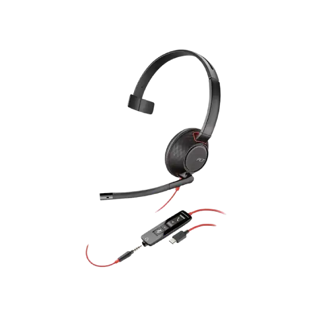Poly Blackwire - 3325 - Headset - Wired - +3.5mm Plug +USB-C/A Adapter