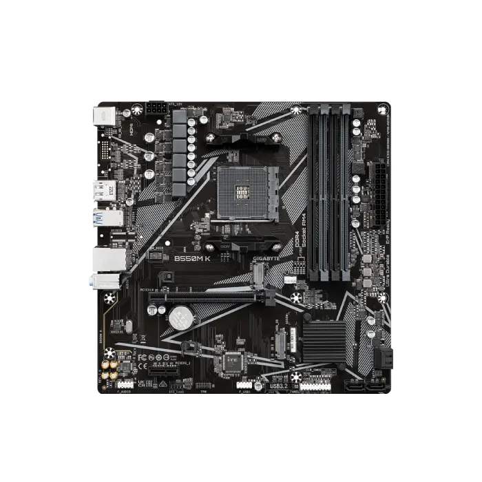 TARJETA MADRE GIGABYTE B550M K AM4 MICRO-ATX DDR4
