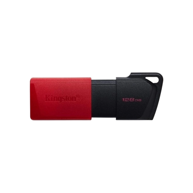 Memoria USB Kingston 128GB USB3.2 Gen1 DataTraveler Exodia M Color Negro con Rojo