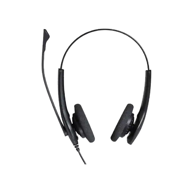 Headset Jabra 1519-0157 BIZ 1500 Duo Auricular Profesional con Microfono Cableado Quick Disconnect Color Negro