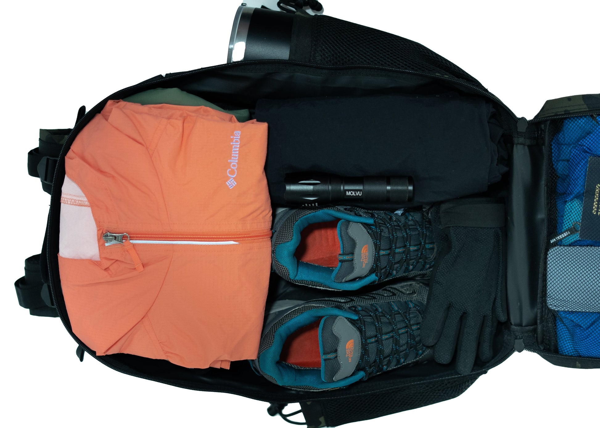 Mochila Roca Negro Azul-19