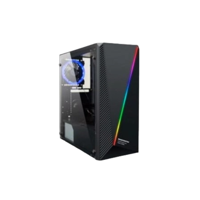 CASE GAMING RGB EAGLE WARRIOR CG17AARA001C MID TOWER SIN VENTILACIÓN INCLUIDA CON VIDRIO FRONTAL Y TIRA RGB