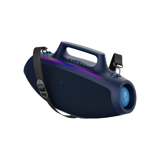 Bocina Skullcandy 2SKSK1850N0L2 Bluetooth IPX7, Luces LED y Modos de Estroboscopio Batería de 12H Azul Marino