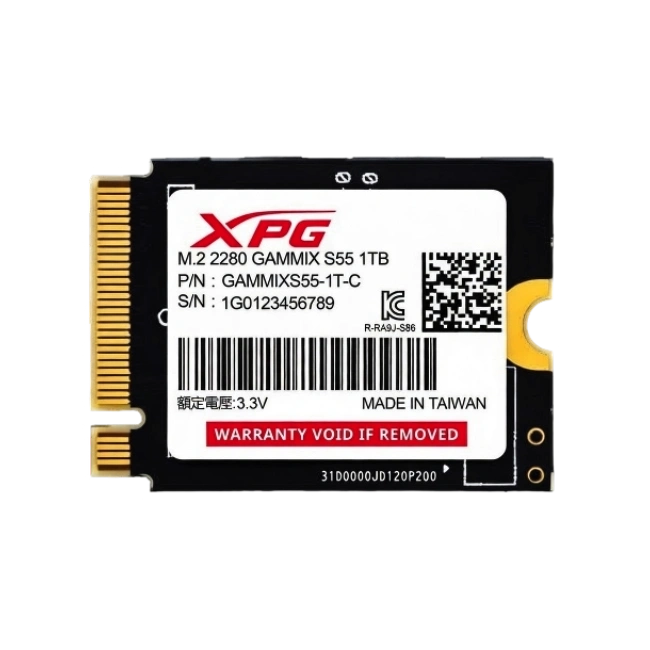 HD INTERNO 512GB SSD M.2 2230 PCI-EXPRESS XPG GAMMIX S55 SGAMMIXS55-512G-C-1
