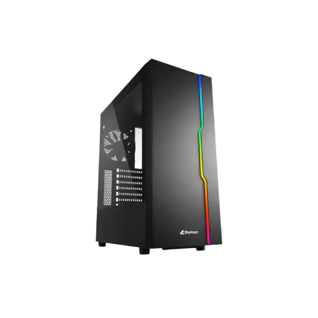 Case Gamer Sharkoon Slider ATX RGB 4044951029846 Vidrio Templado Color Negro