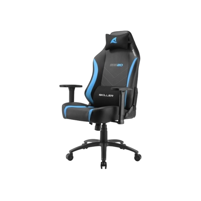 Silla Gamer Sharkoon SGS20 Color Negro con Azul 4044951034987