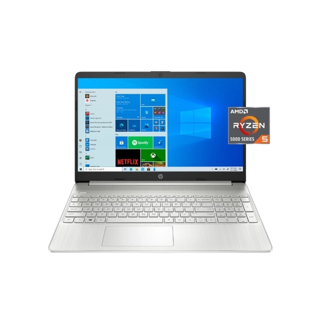 LAPTOP HP 15-EF2127 AMD RYZEN 5 5500U 2.1GHZ 256GB SSD 8GB RAM 15.6" 1920X1080 W10 COLOR PLATEADO