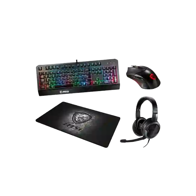 Kit Gaming Eagle Warrior Rhino 5en1 Teclado Rainbow color+ letter Backlight keyboard + Mouse 3D6Key Gaming Mouse + Mouse Pad + Headset Gaming