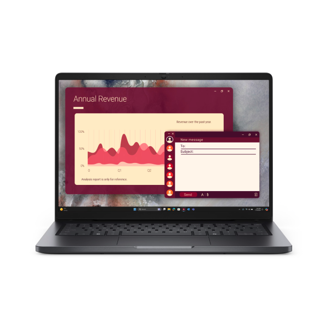 Laptop Dell 7XNFP  PC14250 SPA U5 225U 16GB 512SSD W11 Pro en Español Color Negro