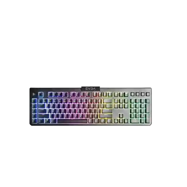 TECLADO GAMING EVGA USB Z10 RGB INGLES COLOR AZUL